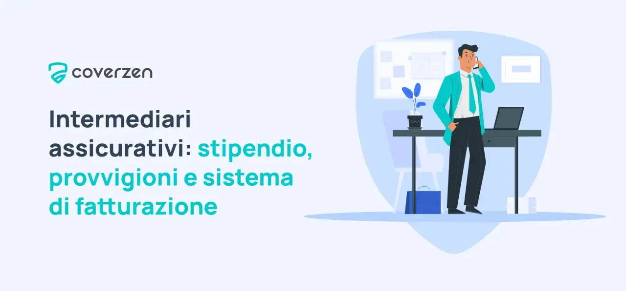 Intermediari assicurativi: stipendio, provvigioni e sistema di fatturazione. Un consulente assicurativo al telefono, con un laptop sulla scrivania.