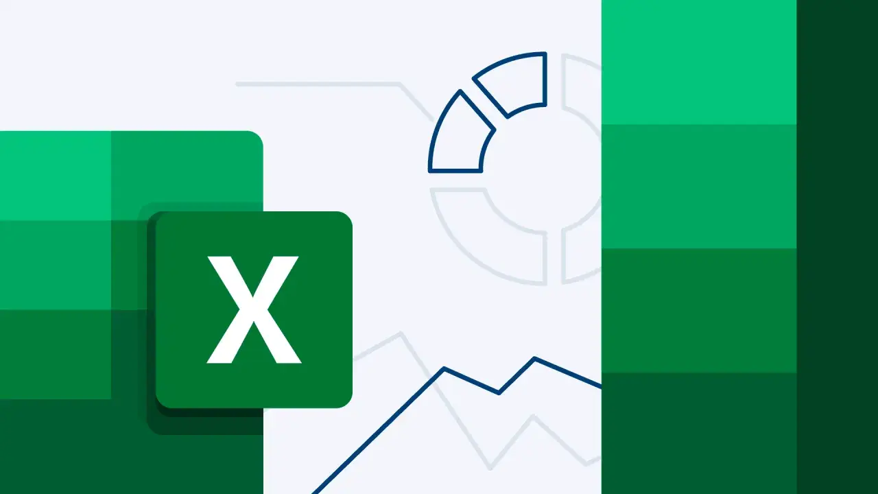 Logo Excel con grafici stilizzati. Ideale per un corso gestione aziendale online gratis.
