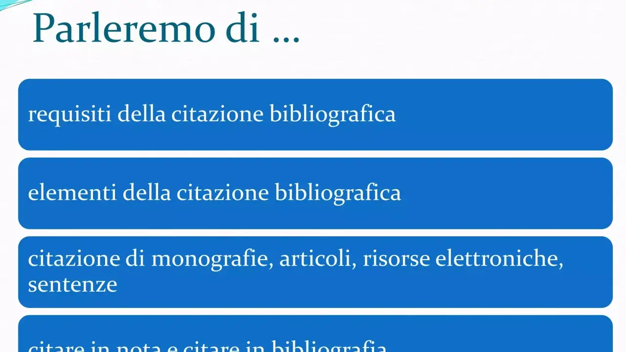 Impara come fare una citazione: requisiti, elementi, tipi (monografie, articoli, risorse elettroniche, sentenze) e come citare in nota e in bibliografia.