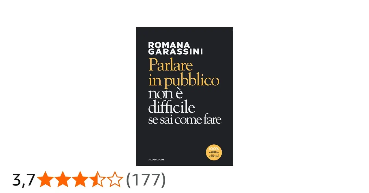 Copertina del libro "Parlare in pubblico non è difficile se sai come fare" di Romana Garassini. Offre 5 regole per parlare in pubblico con successo.