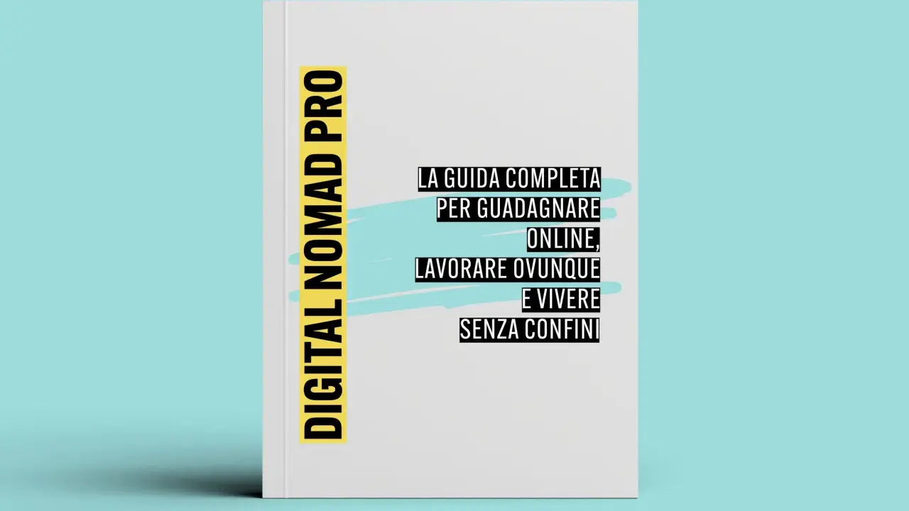 La guida "Digital Nomad Pro" per guadagnare online, lavorare ovunque e vivere senza confini, ideale per chi sogna di andare a vivere all'estero.