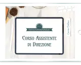 Tablet con "Corso Assistente di Direzione" e logo "Assistente Dalla Zeta".