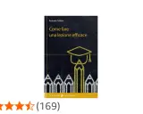 Copertina del libro "Come fare una lezione efficace" con matite stilizzate e cappello da laureato.