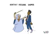 Una fata con bacchetta magica trasforma un uomo in un impeccabile personal shopper.
