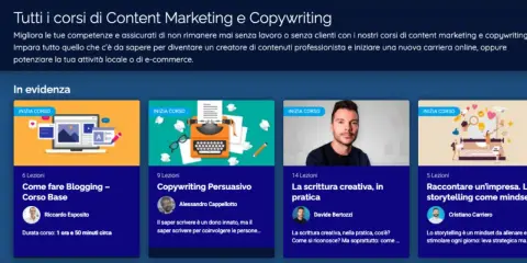 Scopri il **corso copywriting** gratis e migliora le tue abilità. Impara a creare contenuti efficaci per il web e a potenziare la tua attività online.