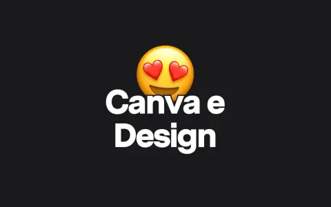Emoji con cuori e testo "Canva e Design". Scopri il nostro corso Canva gratuito per creare grafiche fantastiche!