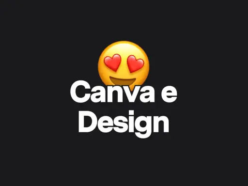 Emoji con cuori e testo "Canva e Design". Scopri il nostro corso Canva gratuito per creare grafiche fantastiche!