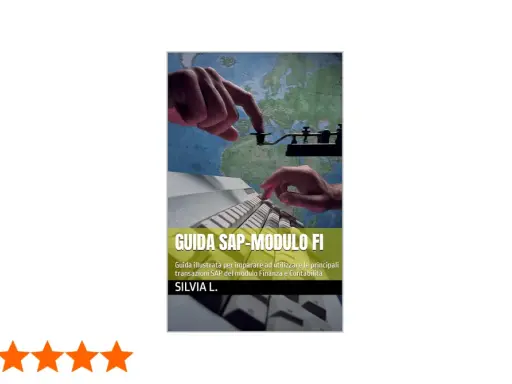 Guida SAP-Modulo FI: impara le transazioni Finanza e Contabilità. Immagine con mani su tastiera e mappa.