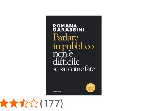 Copertina del libro "Parlare in pubblico non è difficile se sai come fare" di Romana Garassini. Offre 5 regole per parlare in pubblico con successo.