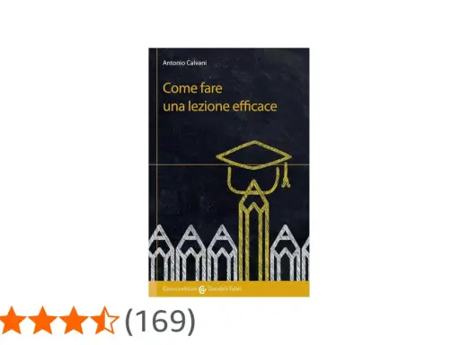 Copertina del libro "Come fare una lezione efficace" con matite stilizzate e cappello da laureato.