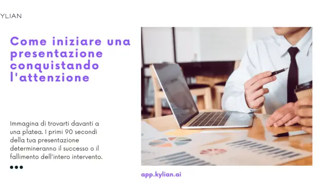 Come iniziare una presentazione efficace: i primi 90 secondi sono cruciali per catturare l'attenzione.
