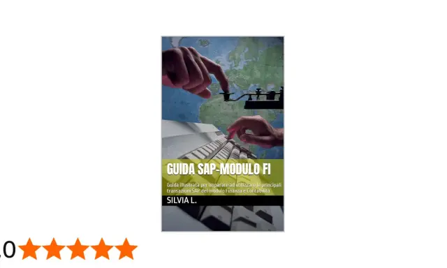 Guida SAP-Modulo FI: impara le transazioni Finanza e Contabilità. Immagine con mani su tastiera e mappa.