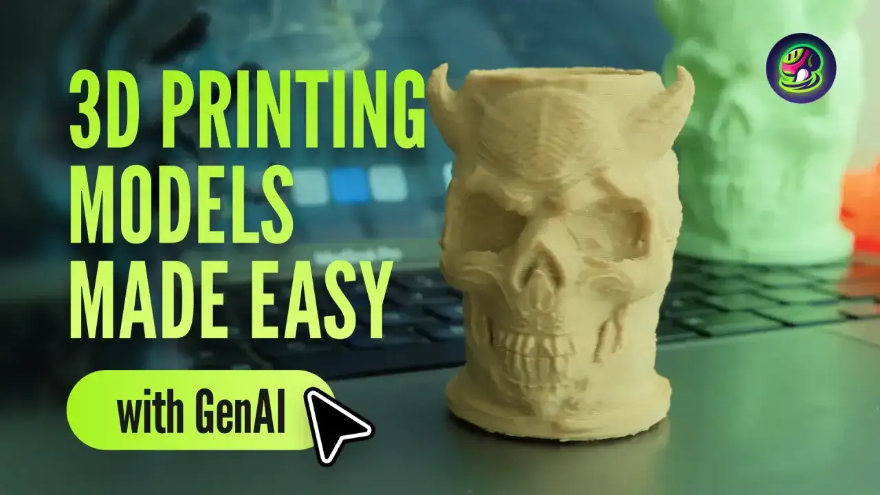 Modelli per blender stampa 3d, teschi stampati con facilità grazie a GenAI.